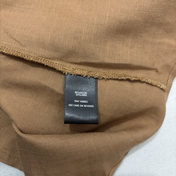 Torrid Harper Linen Pullover Tank Top V Neck Tan Brown Size 3X - Picture 6 of 9